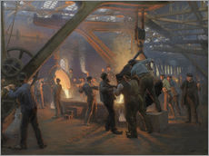 Selvklæbende plakat  Fra Burmeister og Wains jernstøberi - Peder Severin Krøyer