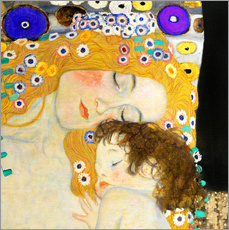 Galleritryk  Mor og barn (detalje) - Gustav Klimt