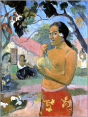 Lærredsbillede  Tahitian Woman - Paul Gauguin