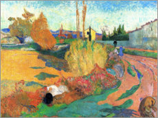 Lærredsbillede  Landscape near Arles - Paul Gauguin