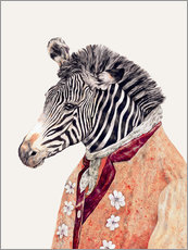 Selvklæbende plakat  Zebra - Animal Crew
