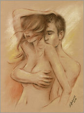 Selvklæbende plakat  Passionate couple - Marita Zacharias