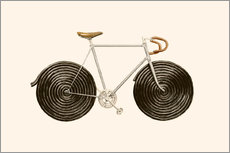 Selvklæbende plakat  Lakrids cykel - Florent Bodart