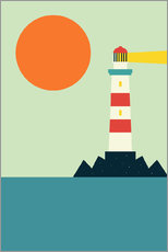 Selvklæbende plakat  Lighthouse - Andy Westface