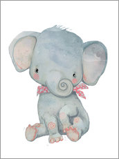 Galleritryk  Min lille elefant - Eve Farb