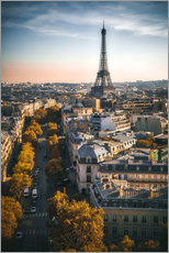 Selvklæbende plakat  Eiffel Tower, Paris, France - Sören Bartosch