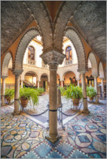 Lærredsbillede  Oriental courtyard in Seville - Sören Bartosch