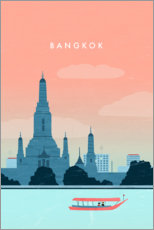 Lærredsbillede  Illustration Bangkok - Katinka Reinke