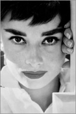 Plakat Audrey Hepburn nærbillede