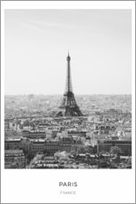 Akrylbillede  Eiffeltårnet in Paris - Art Couture
