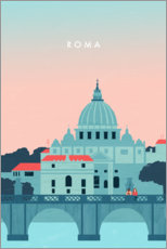 Plakat Roma - Illustration Rom