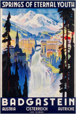 Print på skumplade  Bad Gastein (English) - Vintage Travel Collection