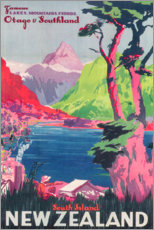 Plakat  New Zealand - Vintage Travel Collection