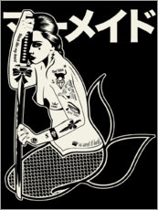 Selvklæbende plakat  Mermaid - dolceQ