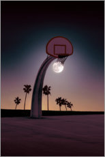 Print på skumplade  Basketmoon - Jonas Loose