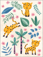 Plakat  Young jaguars in the jungle - Marta Munte