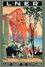 Plakat  Traveling on the East Coast to Scotland (English) - Henry George Gawthorn