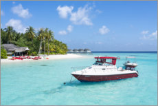 Lærredsbillede  Summer vacation in the Maldives - Jan Christopher Becke