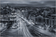 Plakat  Madrid city lights - Javier De La