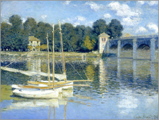 Selvklæbende plakat  The Bridge at Argenteuil - Claude Monet