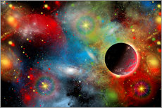 Selvklæbende plakat  colorful universe - Mark Stevenson