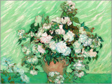 Akrylbillede  Roses - Vincent van Gogh
