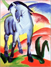 Print på træ  Blå hest I - Franz Marc