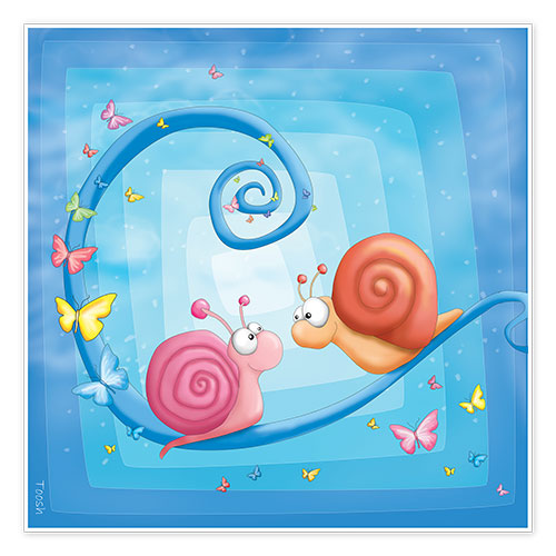 Plakat Snails in love