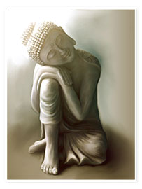 Plakat  Hvilende buddha - Christine Ganz
