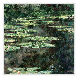 Plakat  Lily Pond, 1904 - Claude Monet