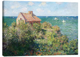 Lærredsbillede  The Fisherman's House at Varengeville - Claude Monet
