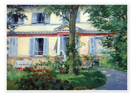 Plakat  Country house in Rueil - Édouard Manet
