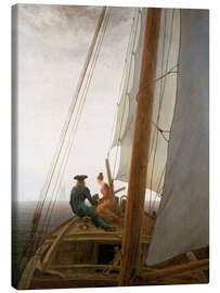 Lærredsbillede  On the Sailing ship - Caspar David Friedrich