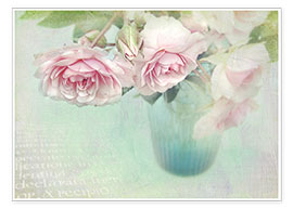 Plakat pink roses
