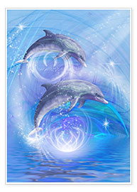 Plakat  Dolphins Joyride - Dolphins DreamDesign