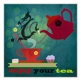 Plakat  Enjoy your tea - Elisandra Sevenstar