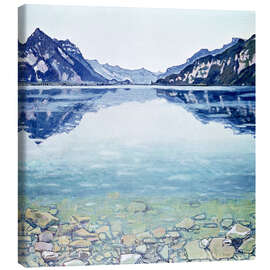 Lærredsbillede  Lake Thun, Leissigen, Schweiz - Ferdinand Hodler