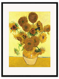 Kunsttryk i ramme  Solsikker - Vincent van Gogh
