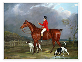 Plakat A Huntsman and Hounds, 1824