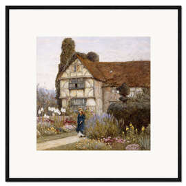 Kunsttryk i ramme  Old Manor House - Helen Allingham
