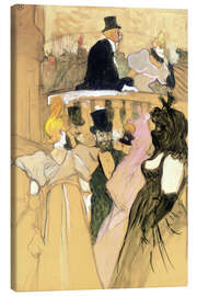 Lærredsbillede  At the Opera Ball - Henri de Toulouse-Lautrec