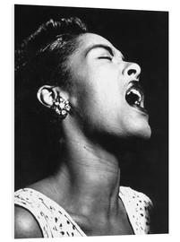 Print på skumplade  Billie Holiday