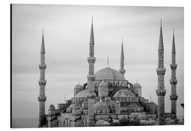 Print på aluminium  the blue mosque in Istanbul / Turkey - gn fotografie