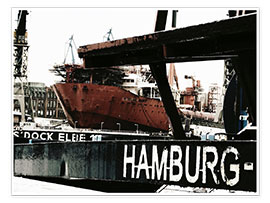 Plakat  Hamborg havn - Nestwick