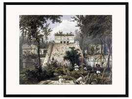 Kunsttryk i ramme  Mexico: Tulum, 1844. - Frederick Catherwood