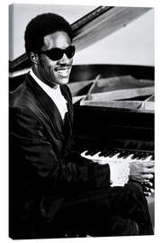 Lærredsbillede  Stevie Wonder på klaveret
