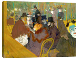 Lærredsbillede  At the cabaret - Henri de Toulouse-Lautrec