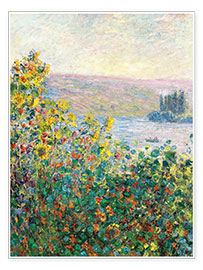 Plakat  Flower Beds at Vétheuil - Claude Monet