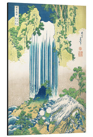 Print på aluminium  Yoro Waterfall in Mino Province - Katsushika Hokusai