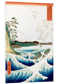 Print på skumplade  The Sea off Satta in Suruga Province - Utagawa Hiroshige